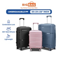 BIG BAG Sprinter Luggage 3 in 1 (20" + 24" + 28") (PP) Unbreakable Polypropylene Luggage Bag Travel 