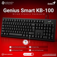 Genius KB-100 Smart Keyboard AI Wired Keyboard Customizable Hotkeys USB Desktop Keyboard