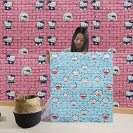 Waterproof foam wall sticker for kids bedroom ceiling wall super sticky anti-collision 3D decorative