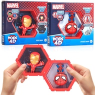 WOW! PODS 4D Marvel - Spiderman & Iron Man (2 pack) - Unique Connectable & Collectable Action Figure