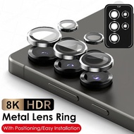 Metal Ring Camera Lens Protector For Samsung Galaxy S25 S24 S23 S22 Ultra Plus Camera Lens Glass