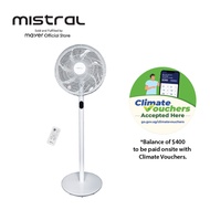 [Climate Voucher NEA] Mistral DC" Stand Fan with Remote MSF1630DR/ MSF1610DR/ MSF1666DR/ MIF407R/ MS