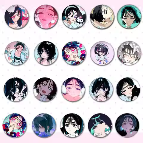 Cute A-alnst SuaS Kawaii Badge Pins For Friend, Backpack, Clothing, Collectible Accessories, Jewelry