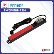 [รับประกัน 5 ปี ส่งฟรีทั่วไทย]PINN SHOP Powerconnex PXC5PHTNB-TS06 POWERBAR รางไฟ ปลั๊กพ่วง ขนาด 6 ช