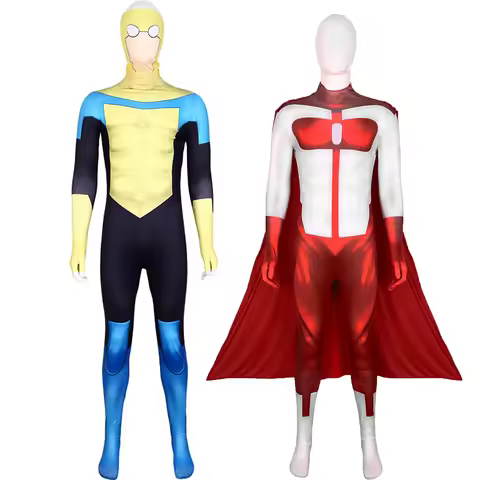 110-190omni Man Cosplay Costume Jumpsuit Cloak Invincible 2 Superhero Cosplay Men Disgusie Cos Bodys