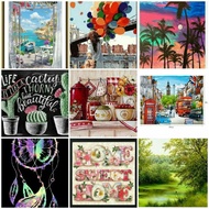 READY STOCK MALAYSIA Full Drill Diamond Painting 5D Red Kitchen/ Dapur