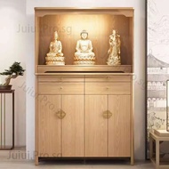 Altar Table  Solid Wood New Chinese Style Cabinet Altar Table Household Incense Table For Guanyin Go