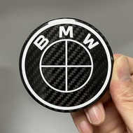 Real Carbon Fiber Badge Hood Logo Rear Trunk Emblems For BMW 5 series G68 G61 G60 G38 G30 G31