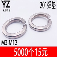 Free Shipping 201 Stainless Steel Spring Washer Spring Washer Washer Washer Shelf M3M4M5M6M8M10M12M1
