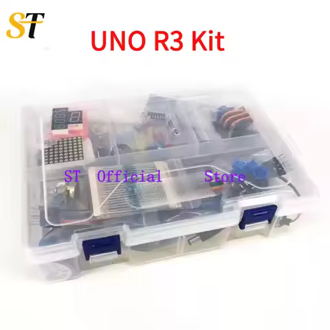 Starter Kit for Arduino Uno R3 - Uno R3 Breadboard and holder Step Motor / Servo /1602 LCD / jumper 