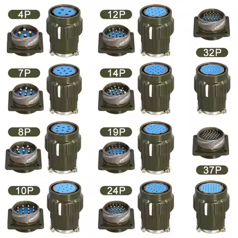 Y28M Aviation Connector YP28 28mm Aviation Plug Aviation Socket 4/7/8/10/12/14/19/24/32/37 Pin Male 
