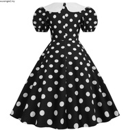 CODS Women Doll Collar Dress Doll Collar Dress Vintage 50s 60s Princess Dress Women Party Dress Retr