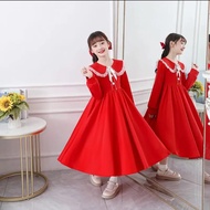 DRESS ANAK PREMPUAN SONNY / TERBARU / LENGAN PANJANG / KOREA / BANGKOK / USIA 5-12 TAHUN