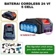 TERLARIS BATERAI LITHIUM CORDLESS 21V / 24VF / 48VF | BATEREI SEMPROTAN AIR PORTABLE | BATERAI MAKIT