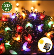 LILY 20 LED SOLAR HONEY BEE String lights Fairy