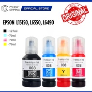 Epson 008 Original Pigment Ink Bottle Black Cyan Magenta Yellow For L15150 L15160 L6550 L6490