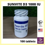 FPpharmacy Sunvite D3 (Vitamin D) 1000IU 100's (EXP: 09/2024) {REPLACE LYNAE MD3}