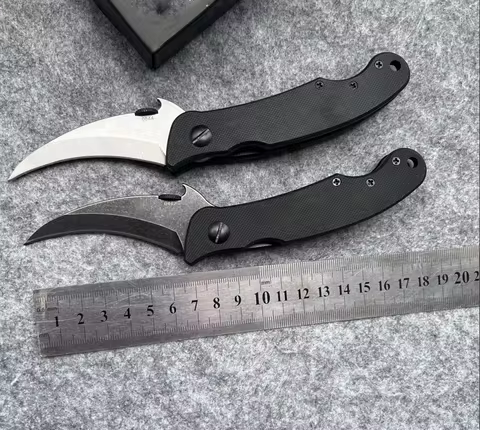 EMR Mini Elvia Karambit Claw Knife Handle Outdoor Camping Hunting Pocket EDC Knife hand tools foldin