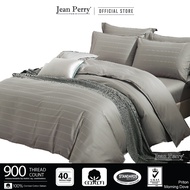 Jean Perry Coray 4-In-1 King Fitted Bedsheet Set 100% Combed Cotton Sateen (40cm)