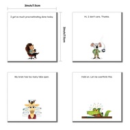 Sticky Notes Animal Four-Piece Set Sticky Notes Sticky Notes Sticky Notes Self-Adhesive Sticky Notes