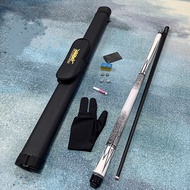 PREOAI Carbon Fiber Billiard Cue Stick 10MM Black Eight 9 Ball Cue Stick Black Tech Pool Cue with Ch