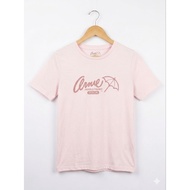Arnold Palmer Yoga Women's T-Shirt Pastel Pink Umbrella Logo High Quality Screen Printing
