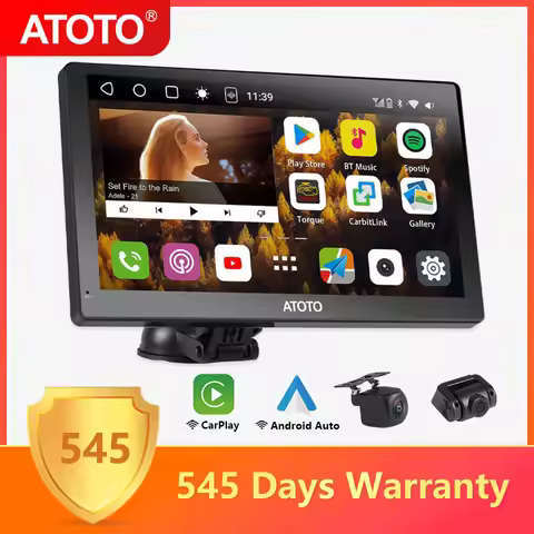 ATOTO Portable 9 inch Android Full Touch Car Stereo Radio Android Auto Apple Carplay Screen Radio Mu