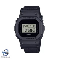 Casio G-Shock DW-5600BCE-1 DW-5600BCE-1D Cordura Utility Nylon Band All Black Edition Watch