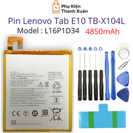 Pin zin Lenovo Tab E10 TB-X104L L16D1P34 4850mAh | Dung lượng gốc | Tặng kèm bộ tháo mở