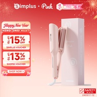 Simplus Pink 32MM Hair Curler | Egg Roll | Curling Iron | 15 Million Negative Ions | Ceramic Glaze C