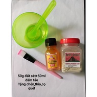 [ Tặng quà] Mặt nạ đất sét núi lửa Bentonite- Aztec + Dấm táo 50gr-200gr. Hỗ trợ làm sạch da giảm mụ