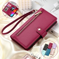 Leather Case Wallet For Samsung A22 A22S A13 AO4S A04 A23 A32 M13 M23 F23 F42 4G 5G Fashion Buckle C