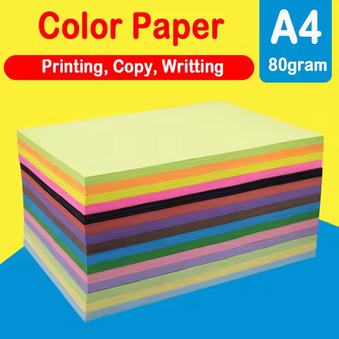 100/200 SheetS A4 Color Copy Paper 80G 20 Colors Can Choose For DIY Handmade Office A3 Inkjet Laser 
