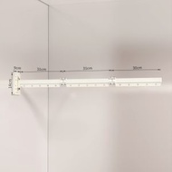 內地直送 - 【3折浴簾杆】免打孔折疊浴簾杆晾衣架晾衣杆晾衫架