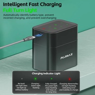 New Smart Flip 8 Slot AA5 Smart Fast Charging AA 1.5V Volt Rechargeable Lithium Battery with Charger