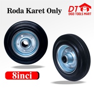 Rubber Wheels Only 8 Inch Trolley Wheels Wheel Only 8"