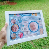 Baby Birth biodata plus Frame. Print Photos Of Children's biodata