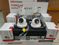 Paket kamera cctv hikvision 4ch 2mp full hd 1080p+hdd 1tb full set hikvision