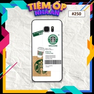 Phone Case for Samsung S6 / S6 EDGE / S7 / S7 EDGE with Starbucks Print, Cool Art Collage