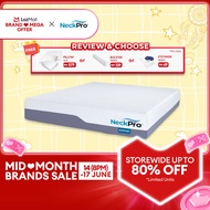 NeckPro Ergology Full Foam Mattress | 10 Inches (25cm) | HD PU Foam | Extreme Cool 6X Fabric | Vacuu