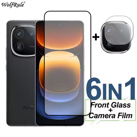 Full Cover Tempered Glass For ViVo iQOO 12 Screen Protector Protective Phone Camera Lens Film For Vi
