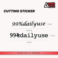 99 Percent Percent Percent Dailyuse Daily Use Stickers - Cutting