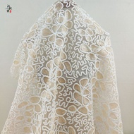 Fabric Plate with Embroidery Three-Dimensional Fabric Sequin Embroidery Hanfu Dress Fabric Embroider