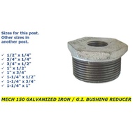 BUSHING REDUCER B.I. / G.I. 1/2, 3/4, 1 , 1 1/4, 1 1/2 SCHED40
