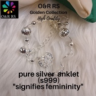 O&R RS pure silver anklet(s999)