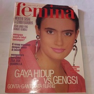 Majalah Femina langka tahun 1990 cover Bianca