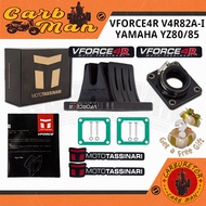 Reed Valve VForce 4R V4R82A-I Fiber Karbon Siap Manifold Intake 58x48mm Untuk Yamaha YZ85 YZ80 YZ 85