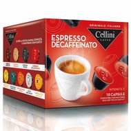 Cellini - DEK 意大利5度低因咖啡膠囊10粒 [適用於 Dolce Gusto]