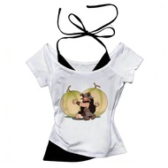 Cropped Top - Korean Gothic Gyaru Style | Summer Fashion T-Shirt