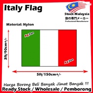 【Ready Stock】Italy National Flag 3x5ft 90x150cm Italy Flag